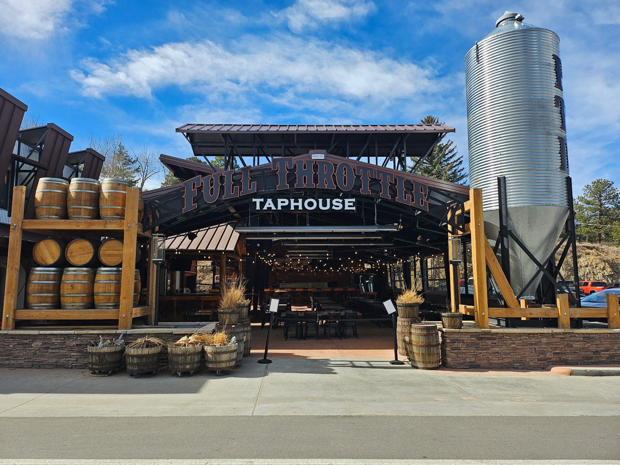 Full Throttle Distillery Estes Park Patio